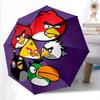 Angry Birds Automatischer Regenschirm Kompaktes faltbares Design, Strapazierfähiges Gewebe für den täglichen Reisebegleiter für den Außenbereich a0822051