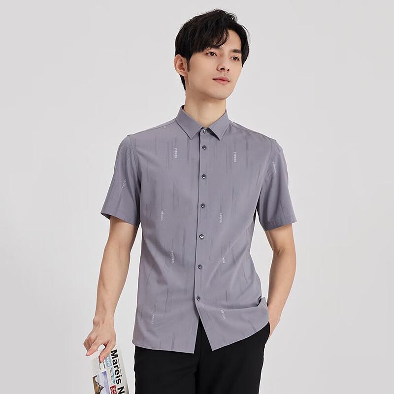 TRIES Men s Letter Print Short-Sleeve Summer Shirt M 2890₽