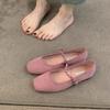 Gentle Fairy Wind Ballet Shoes, Sweet with Skirt, Shallow Mouth Word Mary Jane Shoes