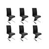 Day and Night - Day and Night Dining Chairs 6 Units Black Synthetic Leather