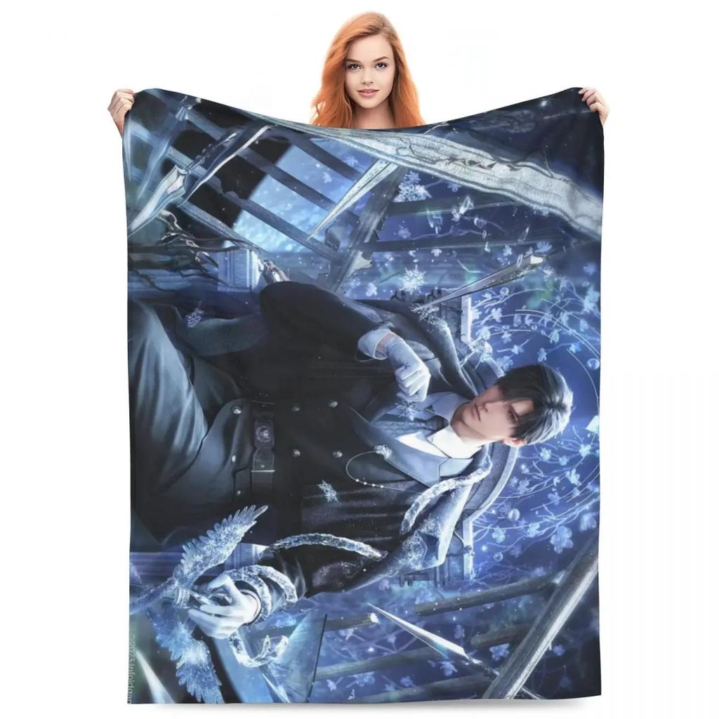 Zayne Love And Deepspace Super Warm Plush Throw Blanket for Couch Chair Bed Aesthetic Flannel Bedspread Decorative Cover