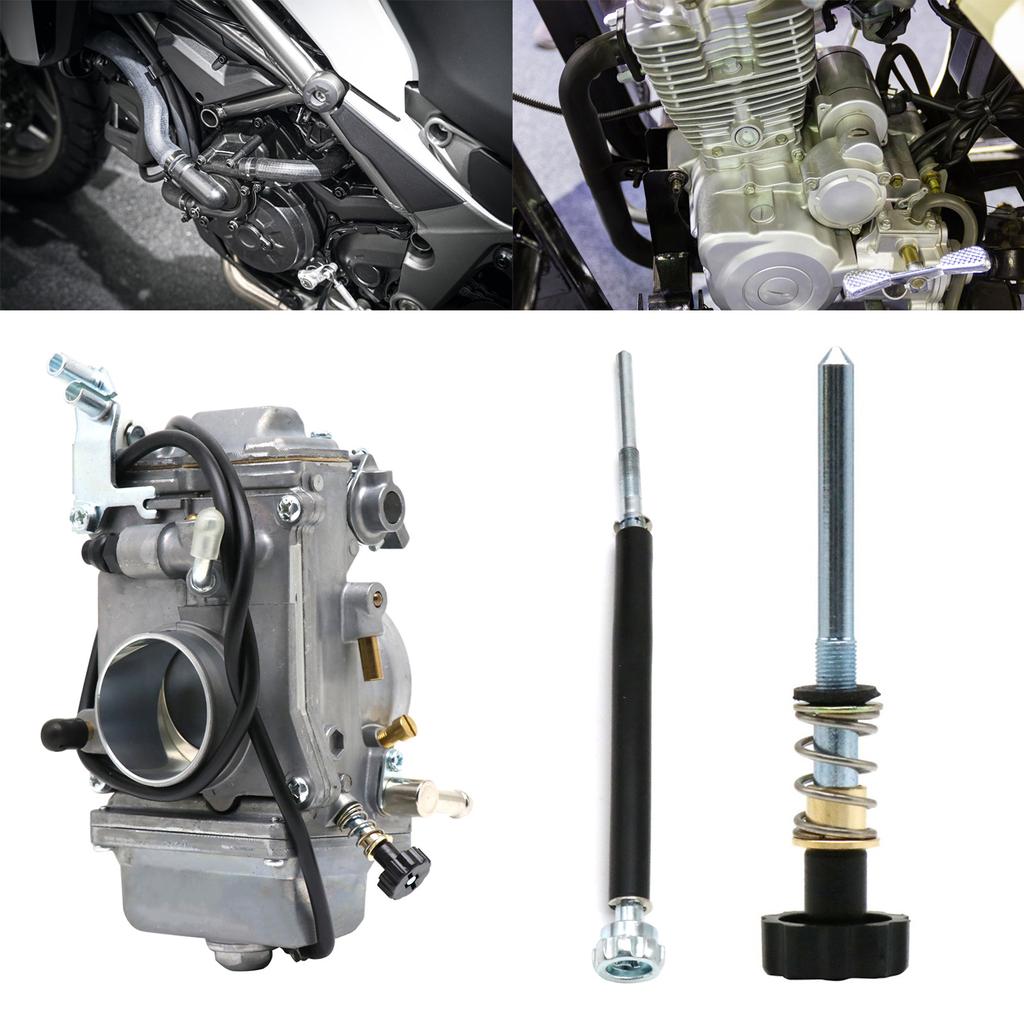 Edelstahl-Vergaser-Vergaser, langer/kurzer Leerlaufkabeleinsteller für HSR42, HSR45, HSR48, Vergaser, Leerlaufeinstellschraube für Motorräder