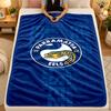 Flannel BlanketParramatta Eels Warm Soft Throw Blanket for Indoor Sofa Bed Living Room Use