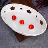 White Ceramic Oval Warming Dish Set