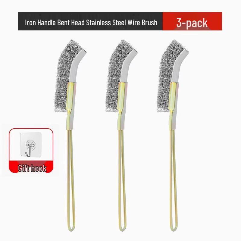 Steel Wire Cleaning Brush with Handle for Grill and Kitchen Rust Removal