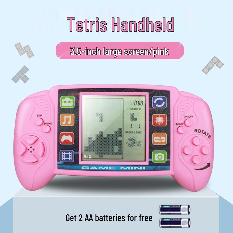 

Классическая ностальгическая игровая консоль Тетрис для детей - Образовательная ретро портативная игрушка в подарок