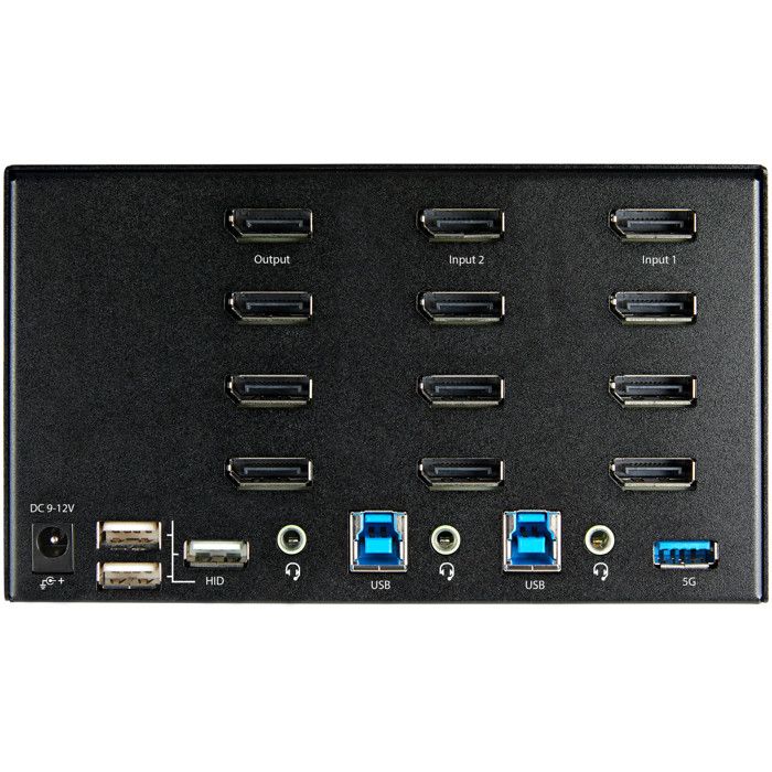 Switch KVM 2 Ports - STARTECH - 4K Ultra HD - 60Hz - Noir - USB