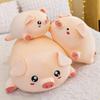 Super Soft Plush Pig Pillow Toy Office Nap Cute Animal Stuffed Doll 40-80cm Size Short Fleece Feather Cotton Fill