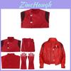 Akira Cosplay Jacket Pu Leather Motorcycle Streetwear For Anime Role Play