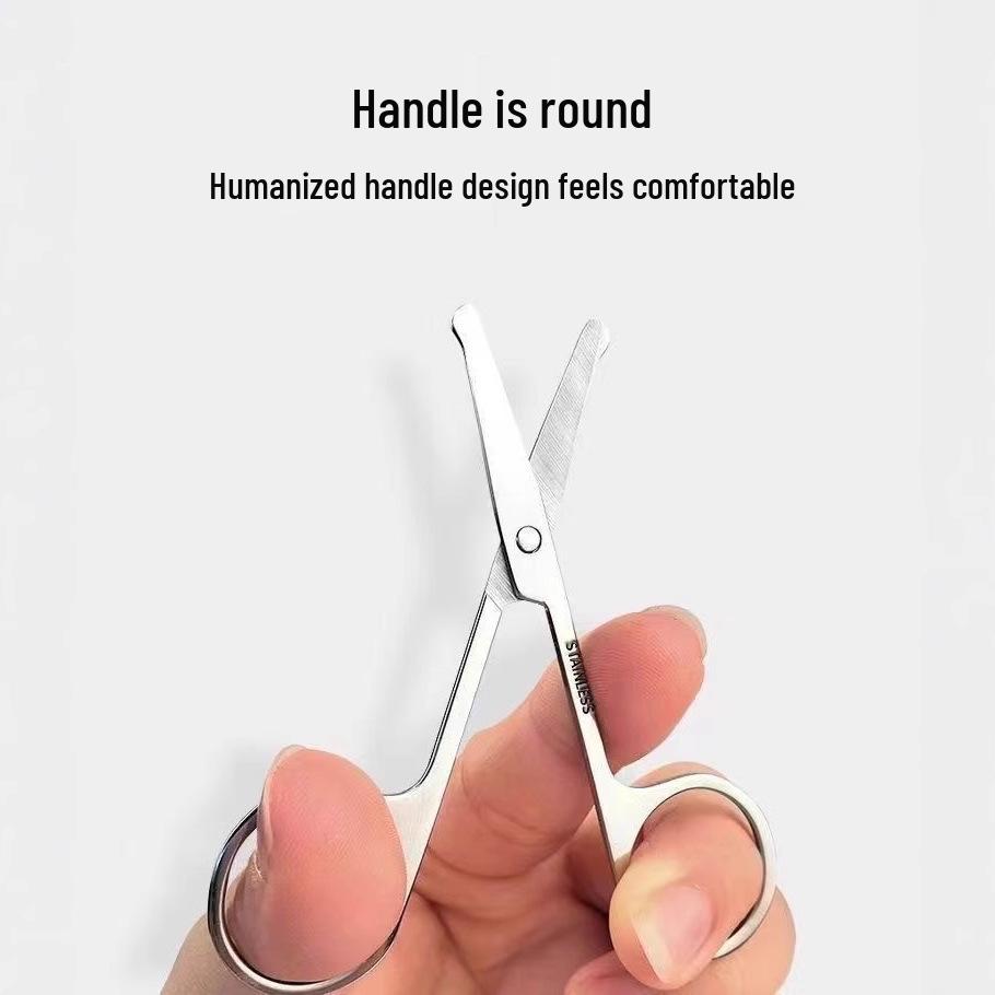 Spot Stainless Steel Eyebrow Scissors - Mirror Finish for Women's Makeup & Men's Beard Grooming