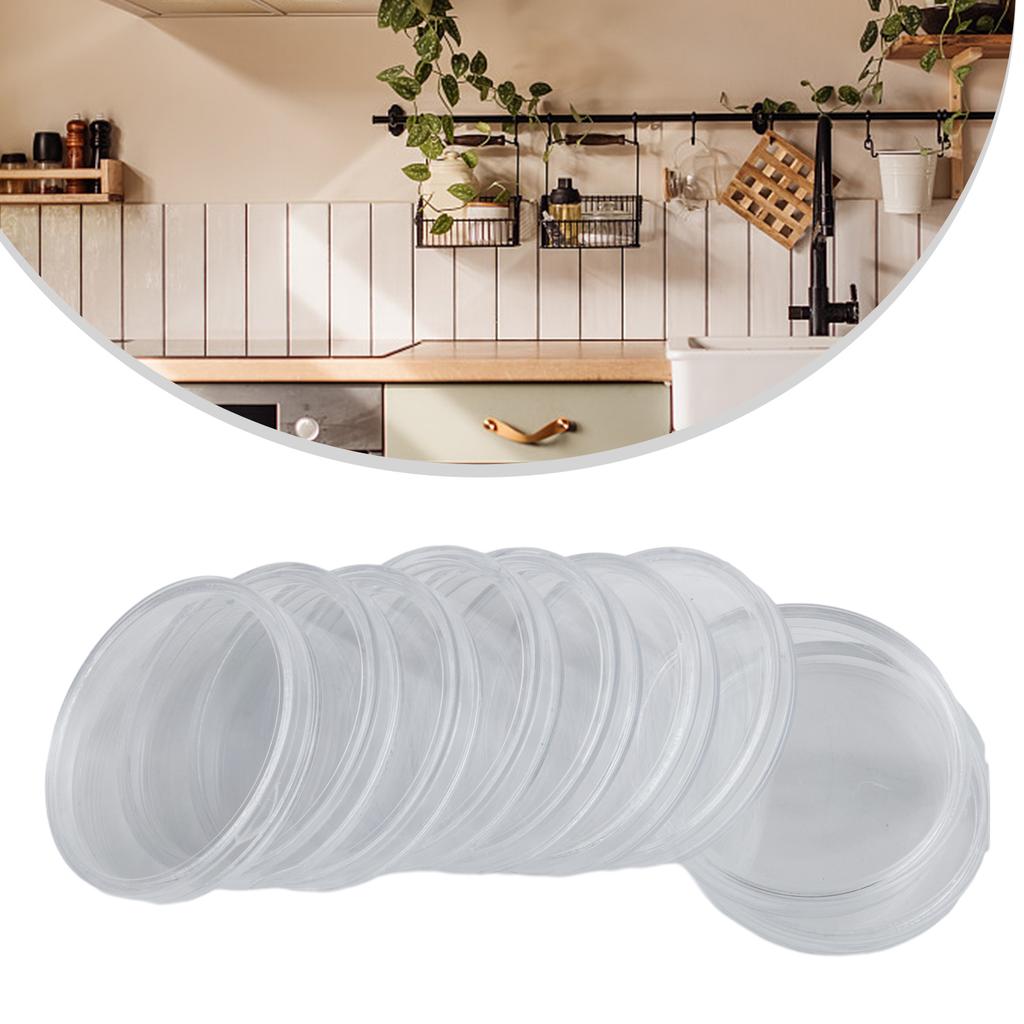 100Pcs 38mm Clear Round Plastic Coin Holder Capsules for Coin Collection Storage and Protection Containers Box Set