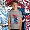 Boys Girls Cotton T Shirt My Hero Academia Shoto Anime Print Kids Casual Short Sleeve Top Soft Breathable Summer Clothing