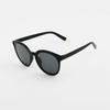 Unisex Summer Simple Black Round Sunglasses