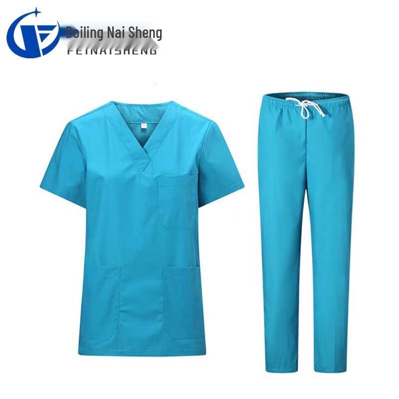 Мужской медицинский костюм с коротким рукавом L