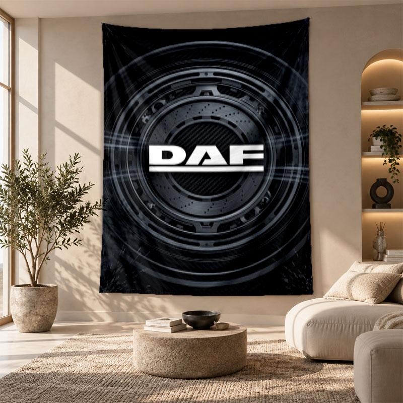 Arazzo Decorativo, Arte da Parete Stampata DAF, Appeso a Parete Leggero per Sfondo Camera da Letto