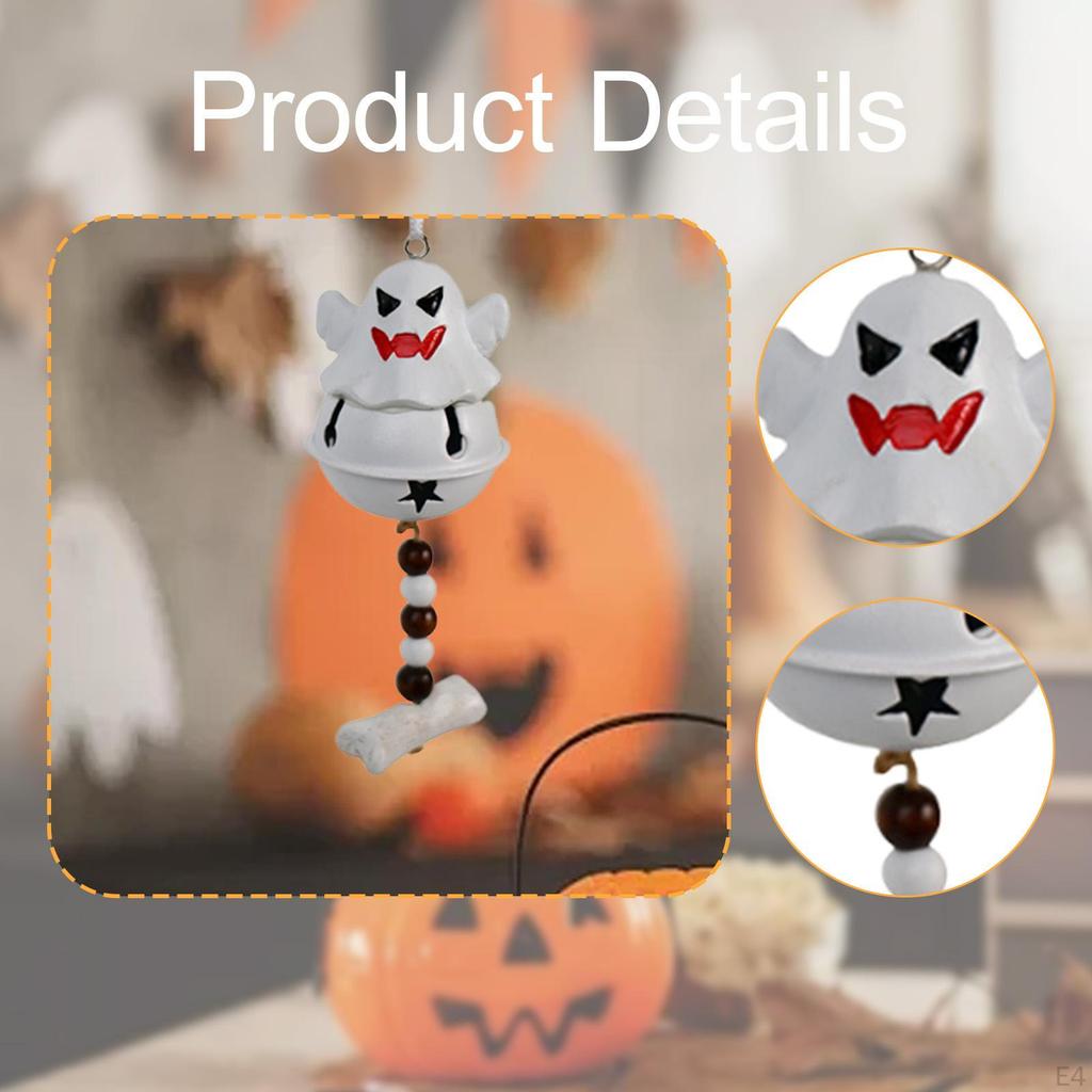 Bell Wind Chime Halloween Decoration Cute Windchime Pendant Hanging Ornament for Front