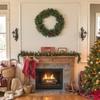 Artificial Christmas Garland 180 Cm, Christmas Decoration, 162 Dense Branches, Pine Cones, Berry Bunches, Green