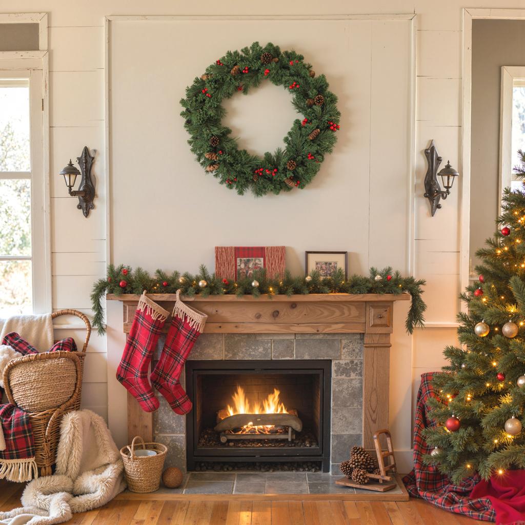 Artificial Christmas Garland 180 Cm, Christmas Decoration, 162 Dense Branches, Pine Cones, Berry Bunches, Green
