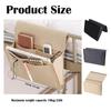 Hanging Sofa Armrest Storage Bag Durable Bedside Organizer Large Capacity Remote Control Holder for Office Home Dorm Use