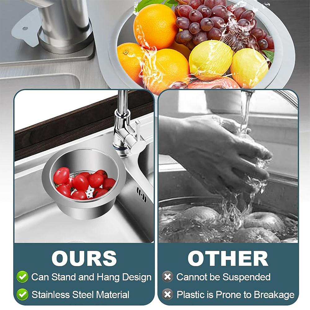 Kitchen Sink Drain Strainer Faucet Hanging Filter Basket for Fruit Vegetable