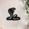 One Piece Cobra Metal Wall Art, Snake Statue Mural, Halloween New Year Gift, Rust Resistant Outdoor Fence Indoor Decoration