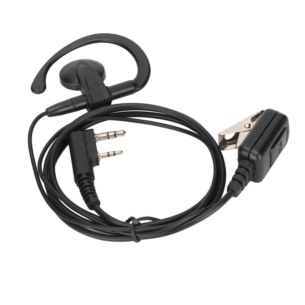 2-Wege-Radio-Ohrhörer G-Form Walkie Talkie 2-poliger Kopfhörer mit Line-Mikrofon für Kenwood für Baofeng