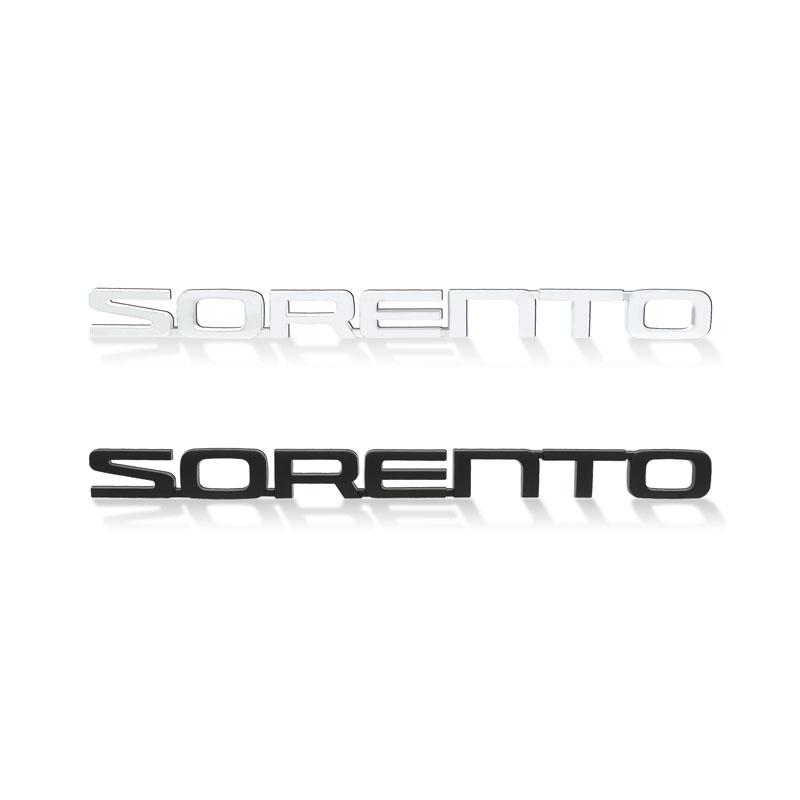 3D ABS SORENTO Letter Logo Rear Bumper Tail Trunk Sticker Car Styling For KIA Sorento 2004-2020 2021 Auto Accessories