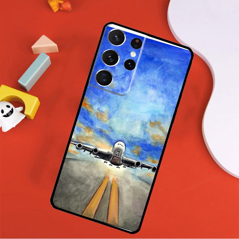 Airplane Pilot Epaulette Phone Case For Samsung Galaxy S23 S20 FE S8 S9 S10 S21 Plus Note 10 Note 20 S22 Ultra Cover