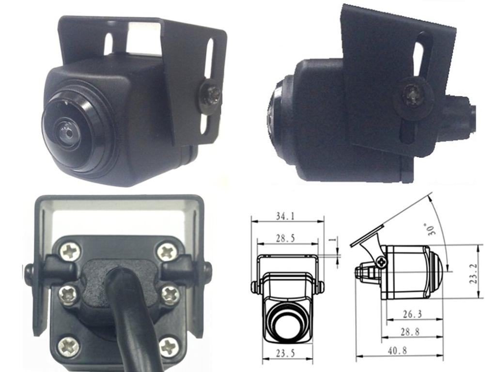 Cypha Front Wide Angle 230 SONY Panasonic Compatible Side Camera, Degrees, CCD, [Straight View]