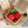 Watermelon Cherry Mini Fruit Plush Doll Keyring Girls Gifts Bag Decor Pendant