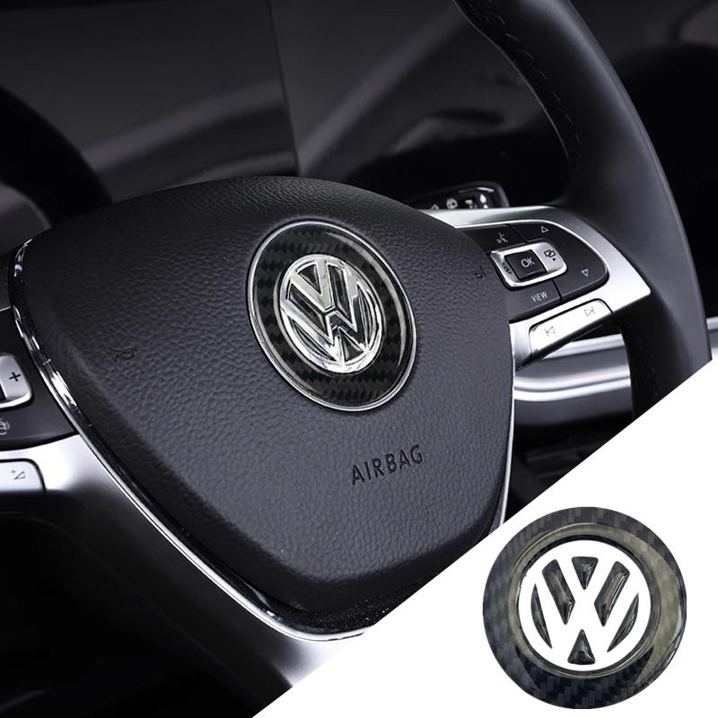 FD06-Valve Stems Caps New Carbon Fiber Car Steering Wheel Sticker Decorative Stickers For VW Volkswagen Golf 6 7 Polo CC Tiguan Passa