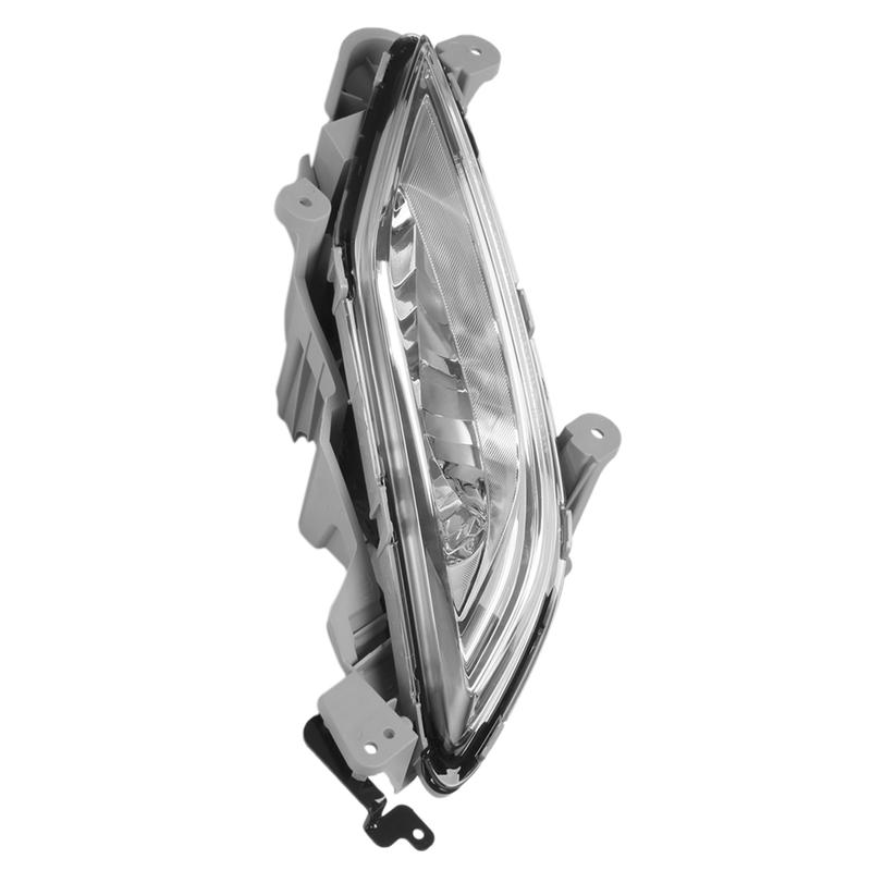 #869R Car Front Bumper Fog Light Headlight Assembly for Hyundai Veloster 2011-2017 Right 92V010 (Transparent)
