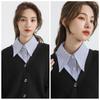 Stripes False Collar Detachable Lapel Half Shirt New Fake Collar  Women Girls