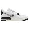 Jordan Legacy 312 Cushioning Slip Resistant Abrasion Resistant Mid top Vintage Basketball Shoes Men's Black White CD7069-110(Team56-hello)