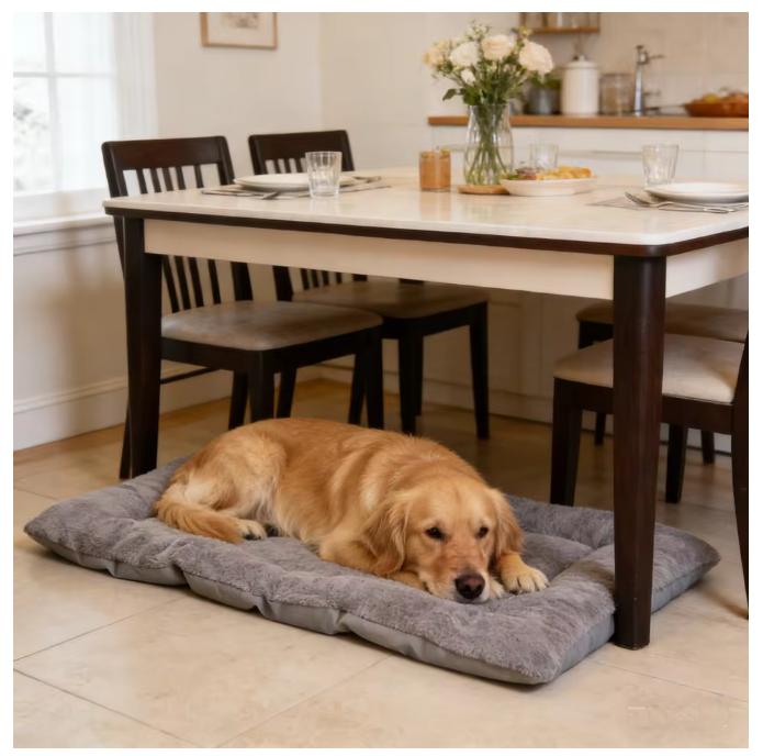 Plush Dog Bed Sofa Thickened Super Soft Polyester Pet Mat Dog Crate Mat Bed For Small Medium Large Dog Bed