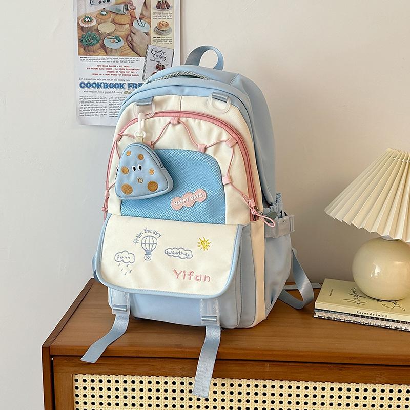 Schoolbag schoolbag for girls and primary school students in grades 3 to 6 to reduce the burden and protect the spine.