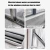 Sliding Window Water Barrier Outdoor Rain Deflector Strip Door Rain Drip Edge Exterior Waterproof Weather Seal Strip
