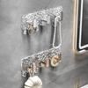 Danle Glacier Pattern Adhesive Hook Storage Rack