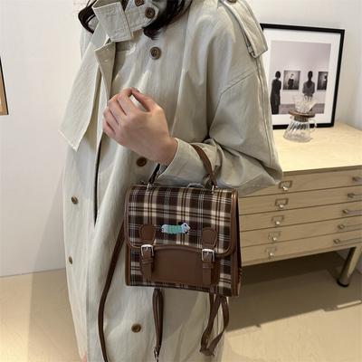 New College Style Small Backpack Fashionable Retro Beautiful Niche Backpack Women's Commuting Backpack