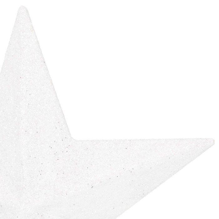 Cimier de sapin de Noël - SPRINGOS - Étoile blanche - 19 cm - Paillettes scintillantes - Décoration intérieure