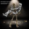 Medieval Doll Warrior Toys DIY Movable Joint Doll Figurine Skeleton Halloween Decorations Toys Skull Mini Gift Stress-relie D5W0