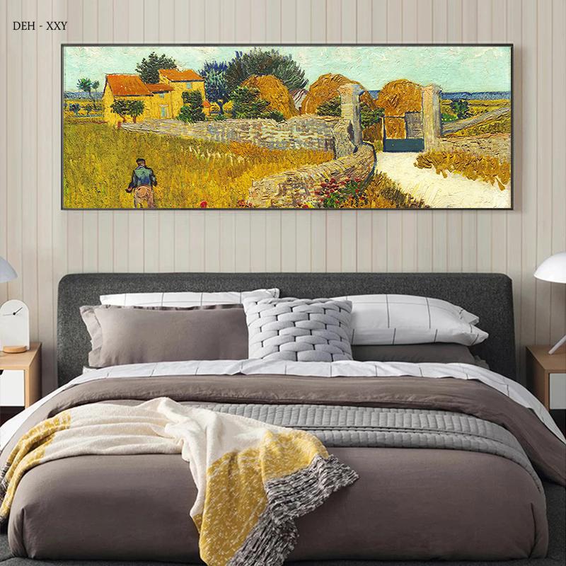 Impressionist Van Gogh Artworks Canvas Oil Paintings Abstract Wheat Field Almond Blossom Starry Night Poster Home Decor No Frame No Frame