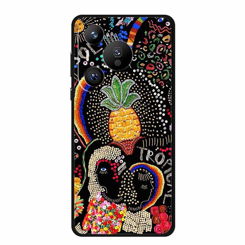 Huawei Pura 70 Pro Embossed Color Painting Phone Case with High-Grade Texture - 1 Piece.