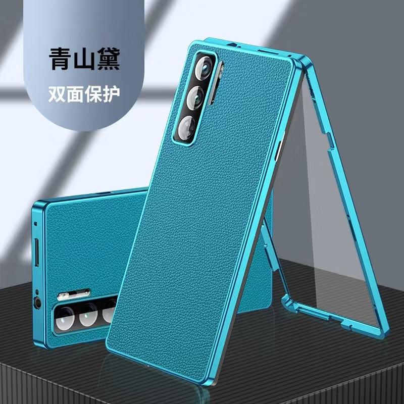 360 Full Case For Red Magic 9S Pro Case Tempered Glass Leather Cover For Nubia RedMagic 9s Pro Plus Double Sided Protect Bumper