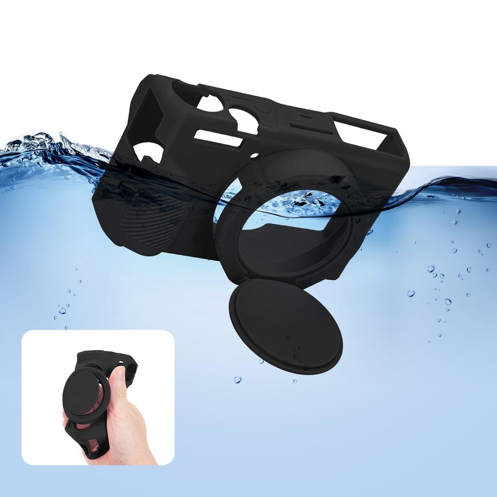Silicone Protective Case with Detachable Lens Cover Soft Protective Silicone Sleeve Compatible for Canon Powershot G7 X Mark III
