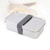Lunchbox 304 Edelstahl Tragbarer Lunchbehälter mit Riemen für Büro Schule Picknick
