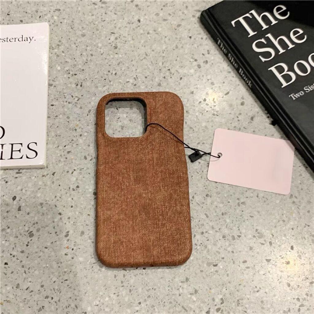 Denim Phone Case for Apple iPhone-Denim Tone Rugged PC Silicone Drop-Resistant Anti-Drop Phone Cover for Iphone15/14/13/12/Pro/Pro Max