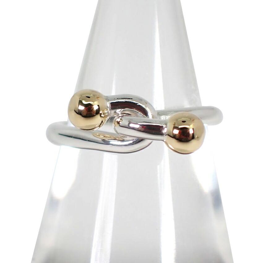 

[Б/у] Кольцо TIFFANY/Tiffany 925/750 с крючками и петлями Нет. 5 [г361-90]