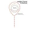 Copper Y-shaped Cherry Necklace Gold Women Long Necklace Creative Clavicle Chain  Girls