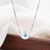 S925 Sterling Silver Retro Brushed Small Gold Ball Necklace - Luxury Fashion for Women, High-End Lucky Bead Clavicle Chain X109